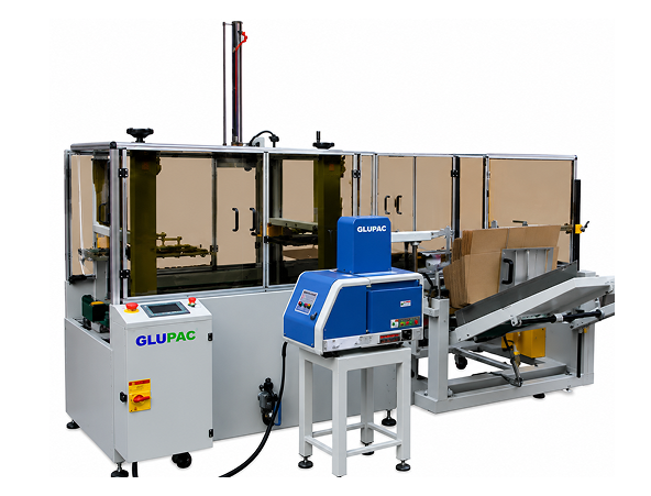 Shipper Carton Case Erector Machine with Bottom Gluing